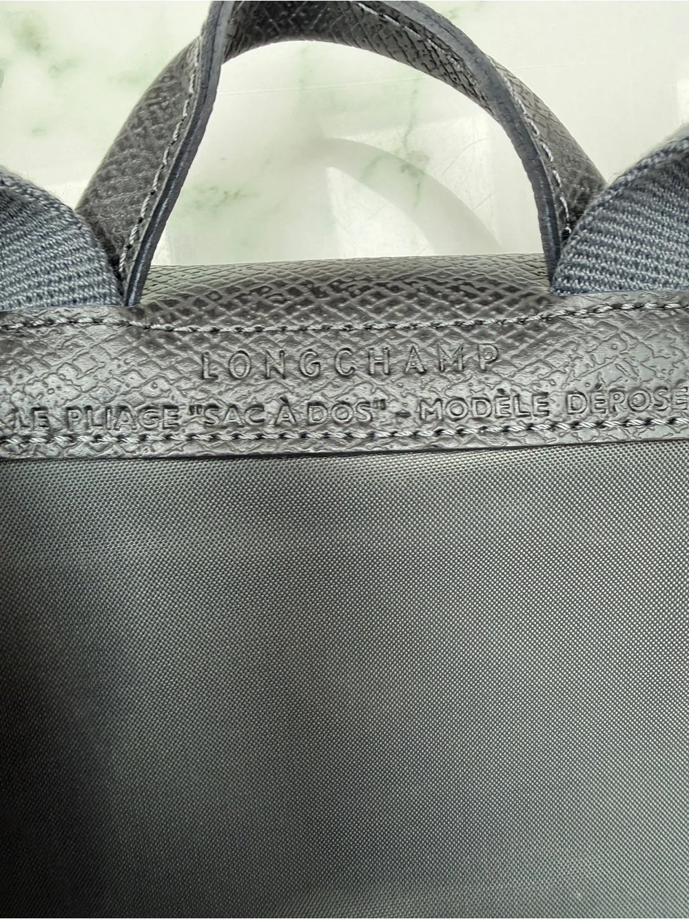 Longchamp Le Pliage “Green” Nylon Backpack – Graphite Gray (NWOT)
